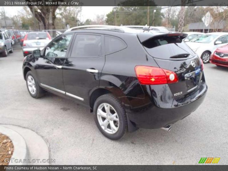 Wicked Black / Gray 2011 Nissan Rogue SV