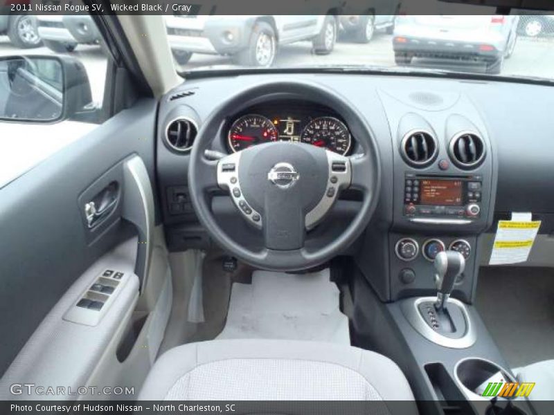 Wicked Black / Gray 2011 Nissan Rogue SV