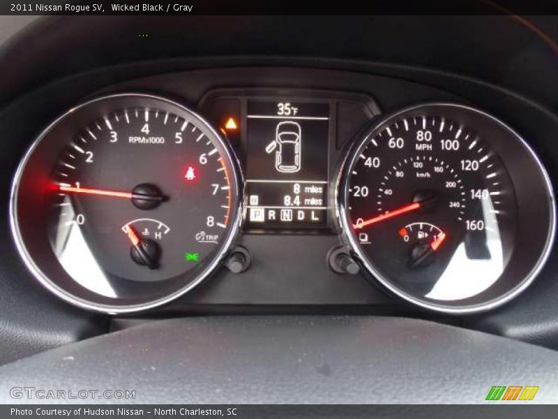 Wicked Black / Gray 2011 Nissan Rogue SV