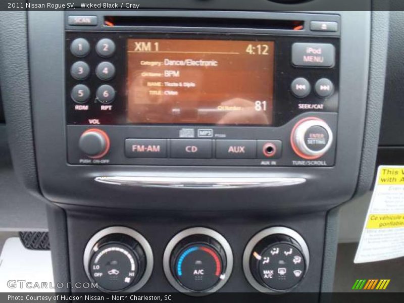 Wicked Black / Gray 2011 Nissan Rogue SV