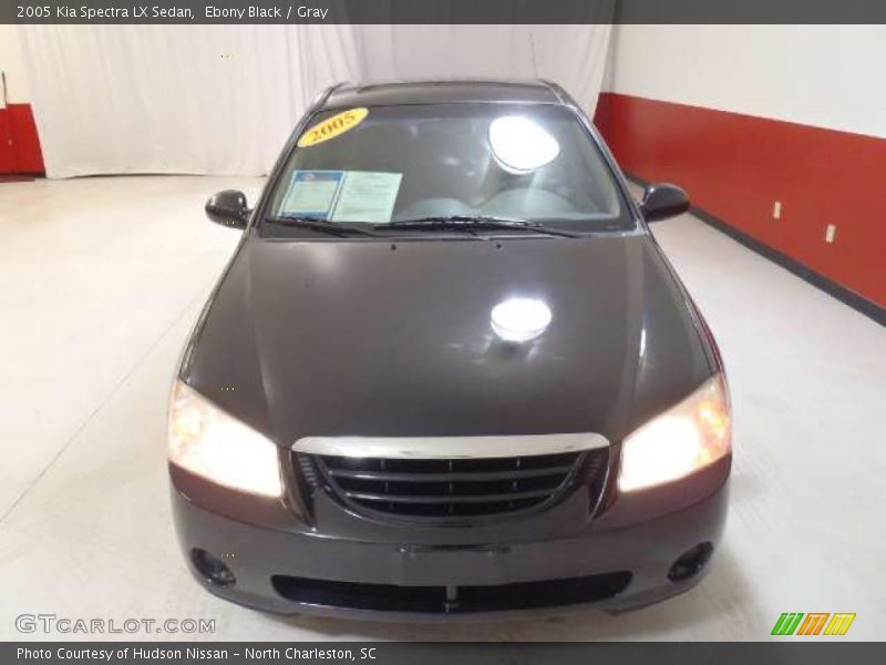 Ebony Black / Gray 2005 Kia Spectra LX Sedan