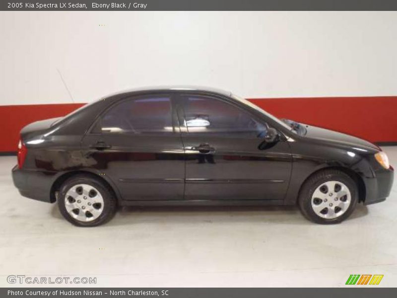 Ebony Black / Gray 2005 Kia Spectra LX Sedan
