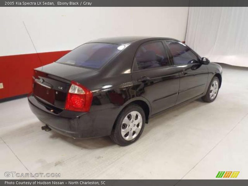 Ebony Black / Gray 2005 Kia Spectra LX Sedan