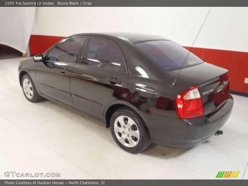 Ebony Black / Gray 2005 Kia Spectra LX Sedan