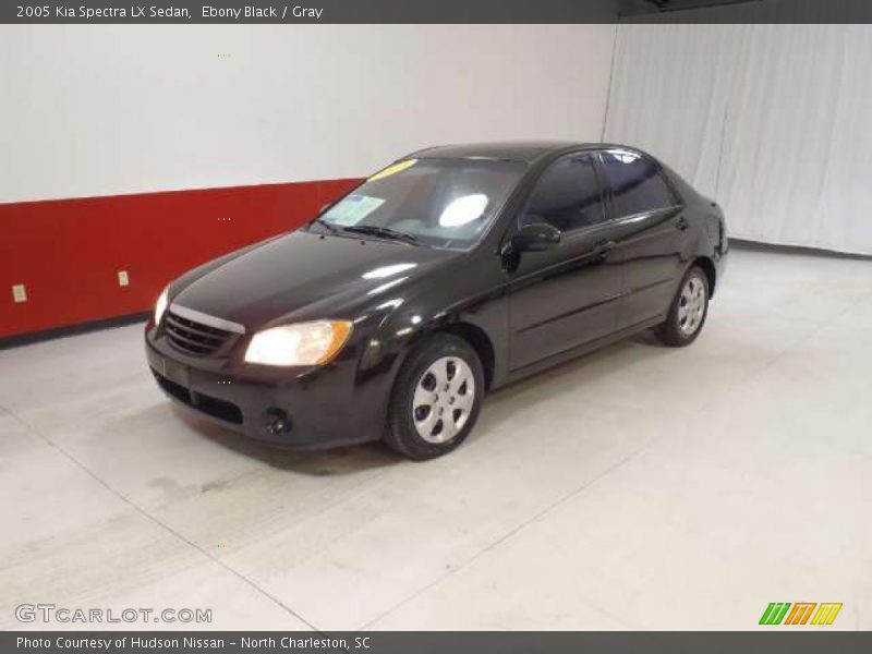 Ebony Black / Gray 2005 Kia Spectra LX Sedan