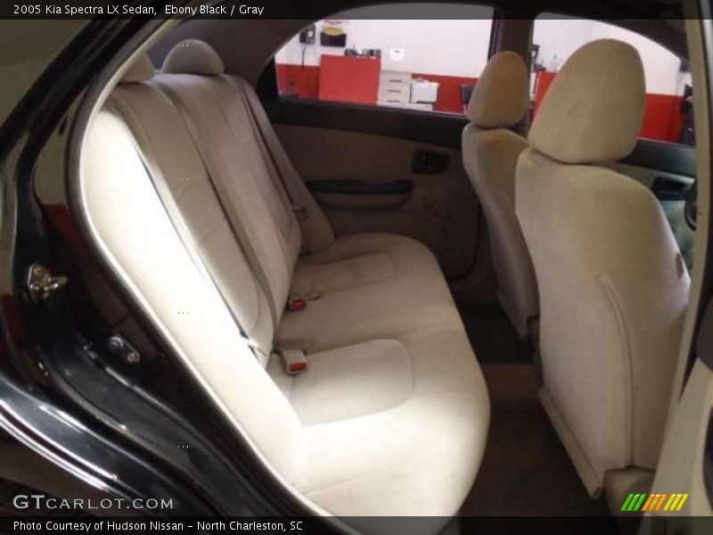 Ebony Black / Gray 2005 Kia Spectra LX Sedan
