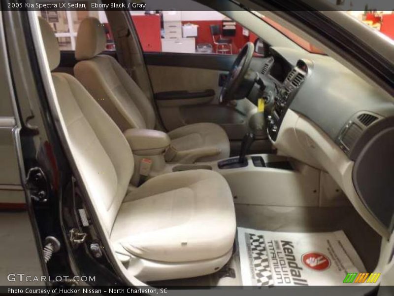 Ebony Black / Gray 2005 Kia Spectra LX Sedan
