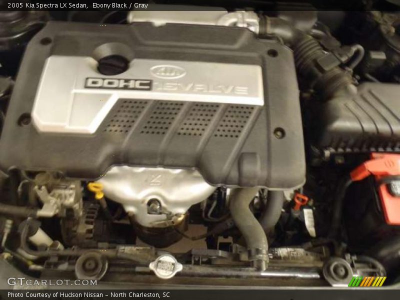 Ebony Black / Gray 2005 Kia Spectra LX Sedan