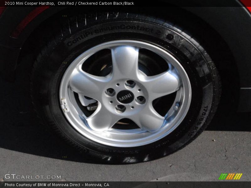 Chili Red / Checkered Carbon Black/Black 2010 Mini Cooper Hardtop