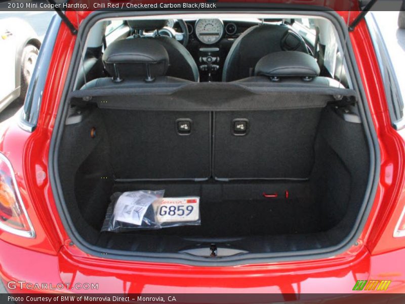 Chili Red / Checkered Carbon Black/Black 2010 Mini Cooper Hardtop