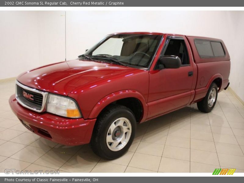 Cherry Red Metallic / Graphite 2002 GMC Sonoma SL Regular Cab