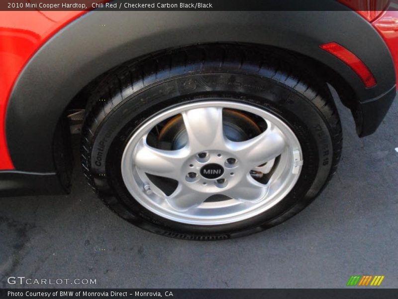 Chili Red / Checkered Carbon Black/Black 2010 Mini Cooper Hardtop