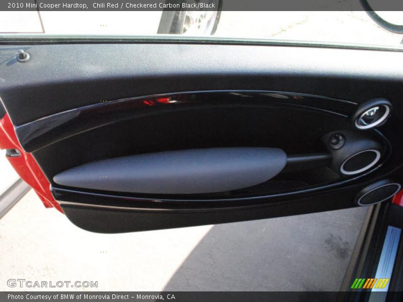 Chili Red / Checkered Carbon Black/Black 2010 Mini Cooper Hardtop