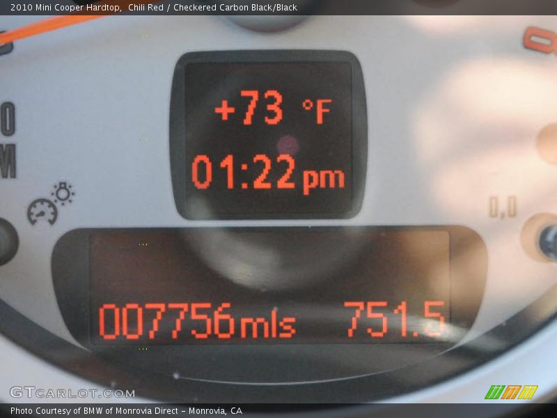 Chili Red / Checkered Carbon Black/Black 2010 Mini Cooper Hardtop