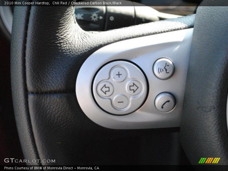 Chili Red / Checkered Carbon Black/Black 2010 Mini Cooper Hardtop