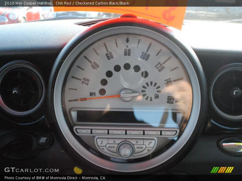 Chili Red / Checkered Carbon Black/Black 2010 Mini Cooper Hardtop