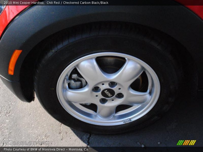 Chili Red / Checkered Carbon Black/Black 2010 Mini Cooper Hardtop