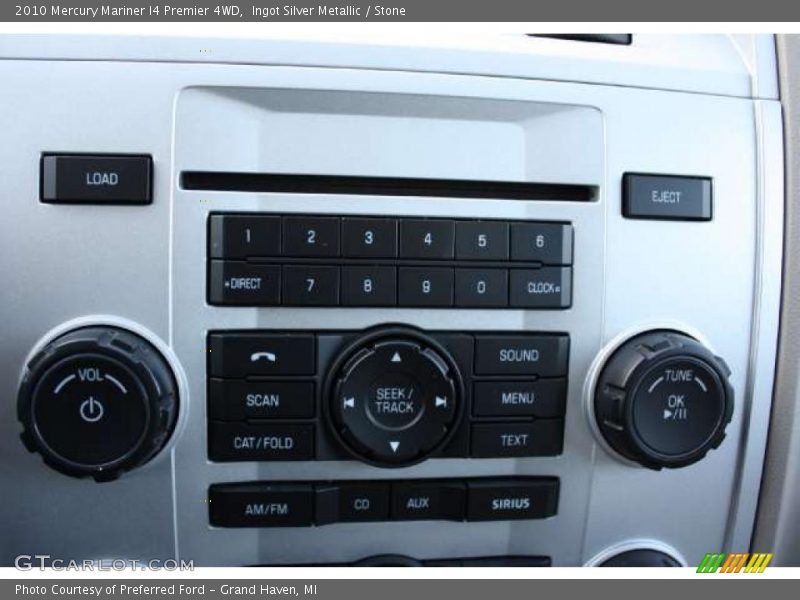 Controls of 2010 Mariner I4 Premier 4WD