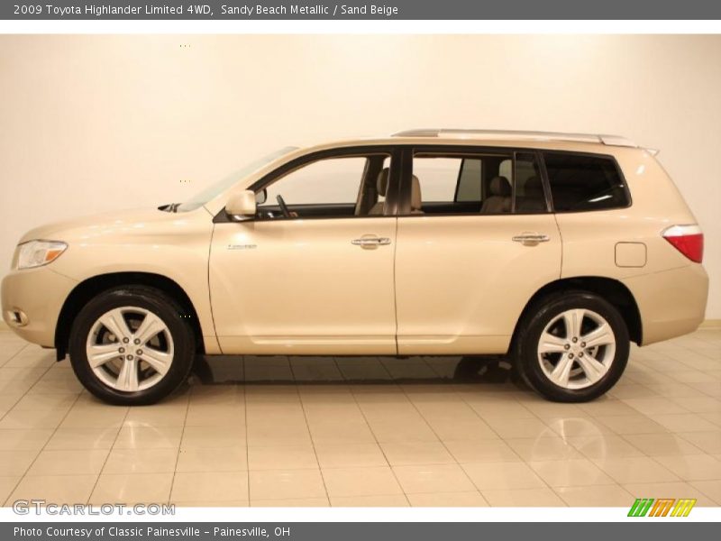 Sandy Beach Metallic / Sand Beige 2009 Toyota Highlander Limited 4WD