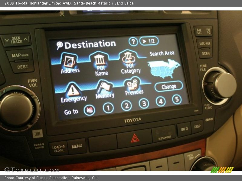 Navigation of 2009 Highlander Limited 4WD
