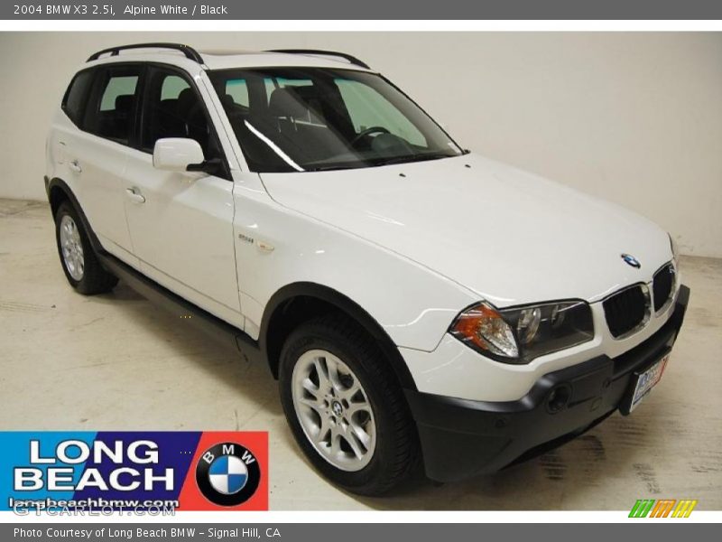 Alpine White / Black 2004 BMW X3 2.5i
