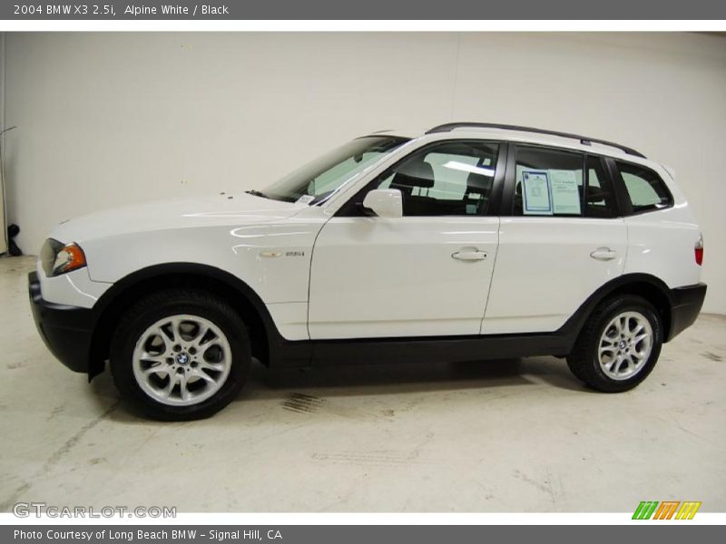 Alpine White / Black 2004 BMW X3 2.5i