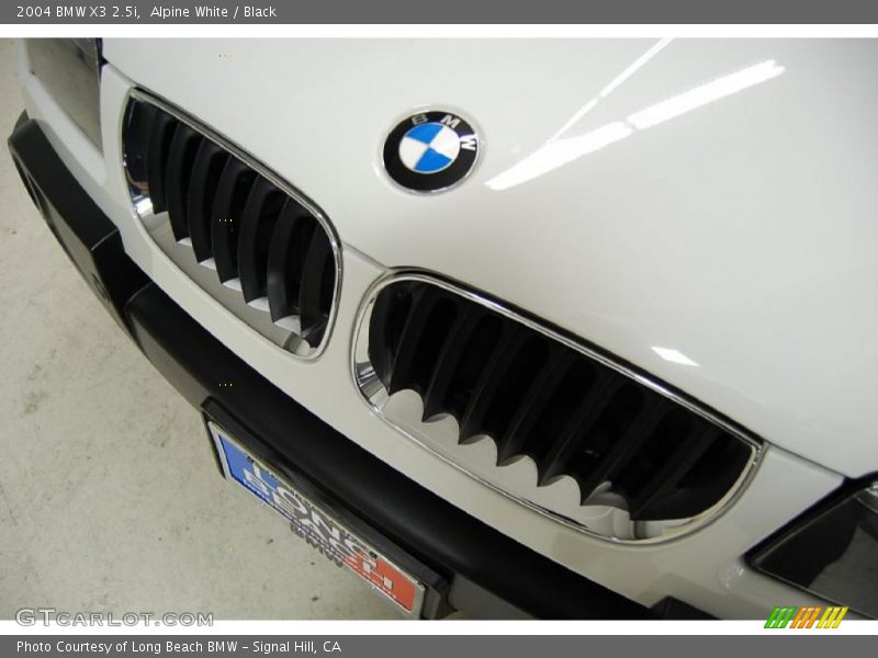 Alpine White / Black 2004 BMW X3 2.5i