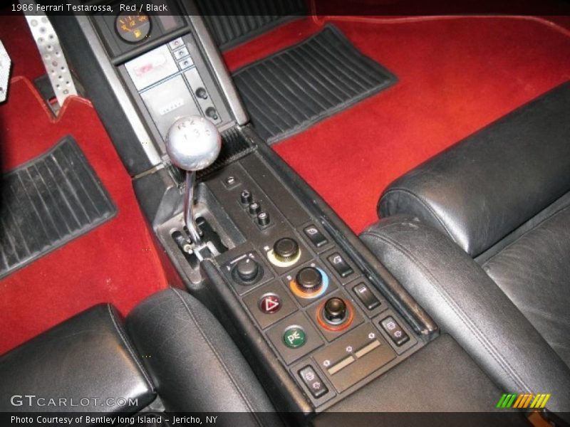 Controls of 1986 Testarossa 