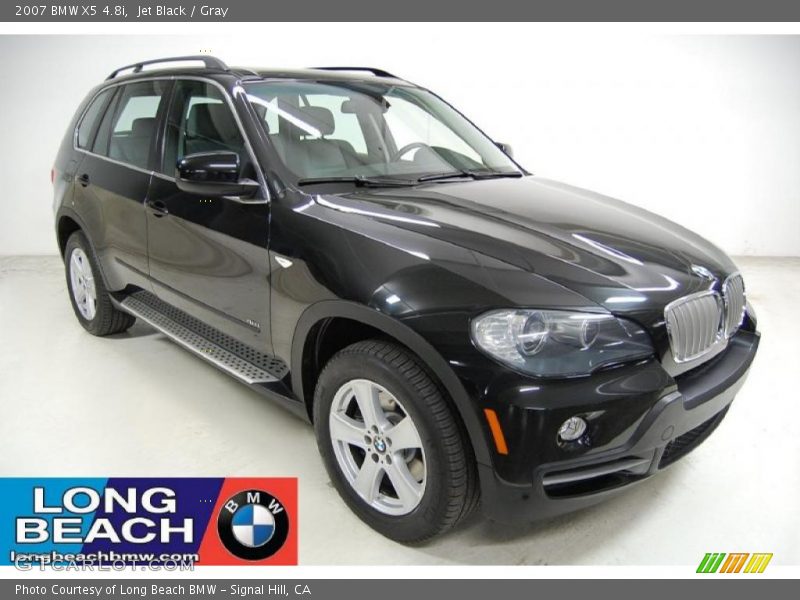 Jet Black / Gray 2007 BMW X5 4.8i