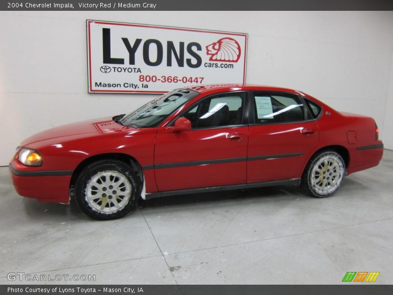 Victory Red / Medium Gray 2004 Chevrolet Impala