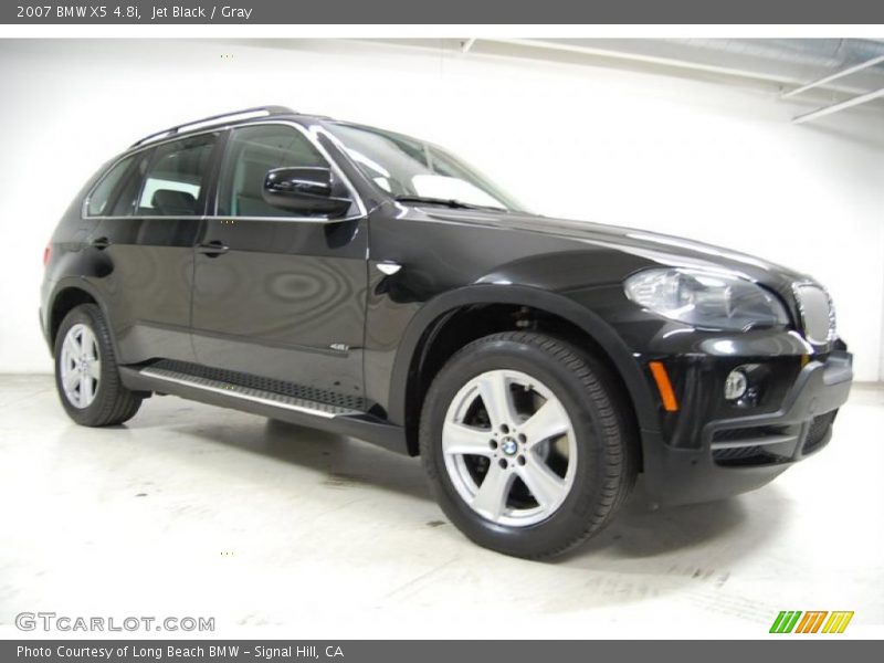 Jet Black / Gray 2007 BMW X5 4.8i