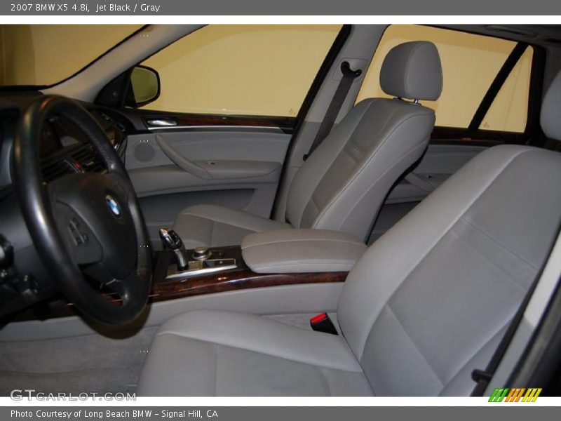 Jet Black / Gray 2007 BMW X5 4.8i