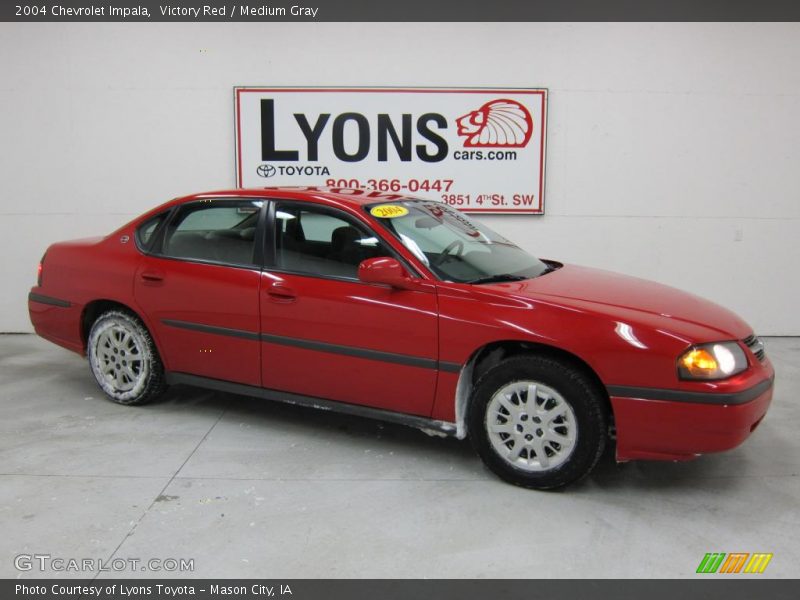 Victory Red / Medium Gray 2004 Chevrolet Impala