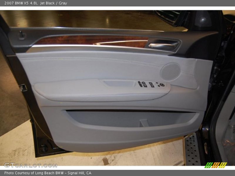 Jet Black / Gray 2007 BMW X5 4.8i