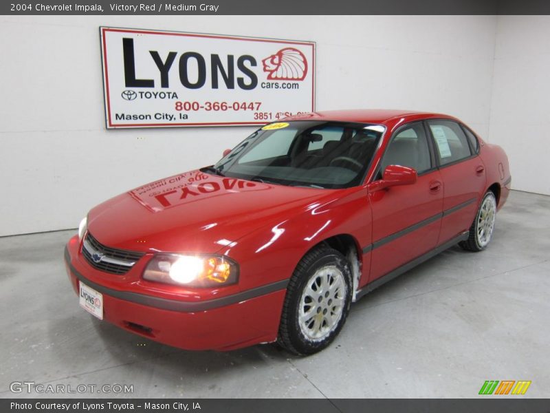 Victory Red / Medium Gray 2004 Chevrolet Impala