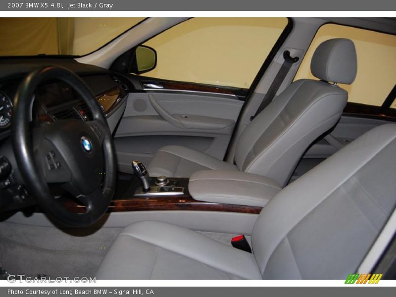 Jet Black / Gray 2007 BMW X5 4.8i