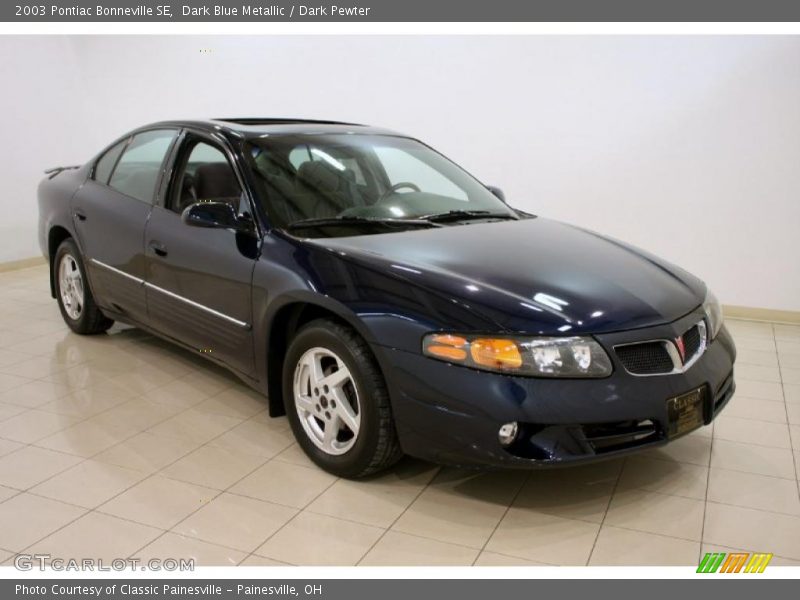 Dark Blue Metallic / Dark Pewter 2003 Pontiac Bonneville SE