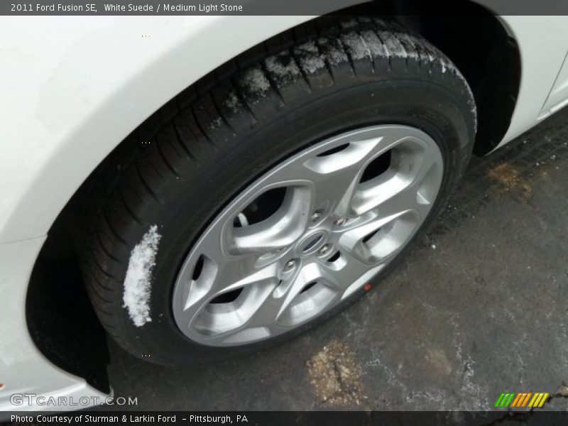 White Suede / Medium Light Stone 2011 Ford Fusion SE