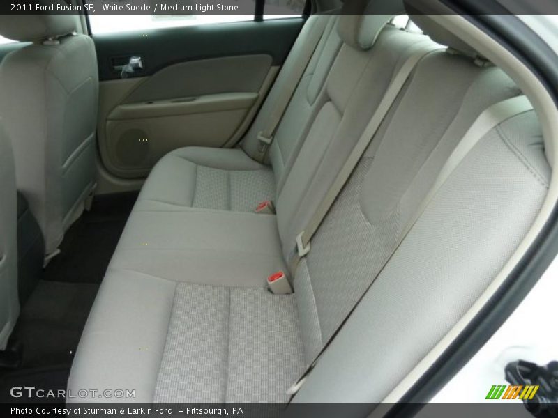 White Suede / Medium Light Stone 2011 Ford Fusion SE