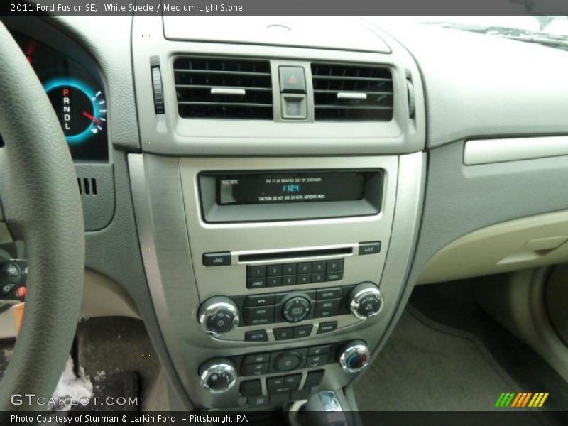 White Suede / Medium Light Stone 2011 Ford Fusion SE