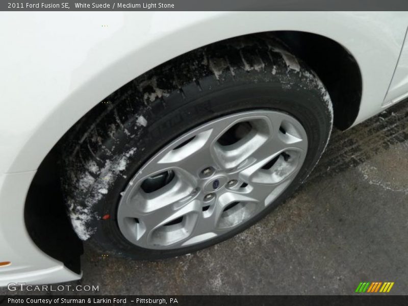 White Suede / Medium Light Stone 2011 Ford Fusion SE