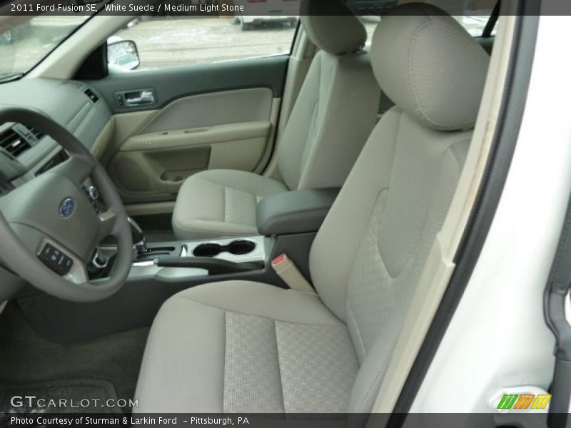 White Suede / Medium Light Stone 2011 Ford Fusion SE