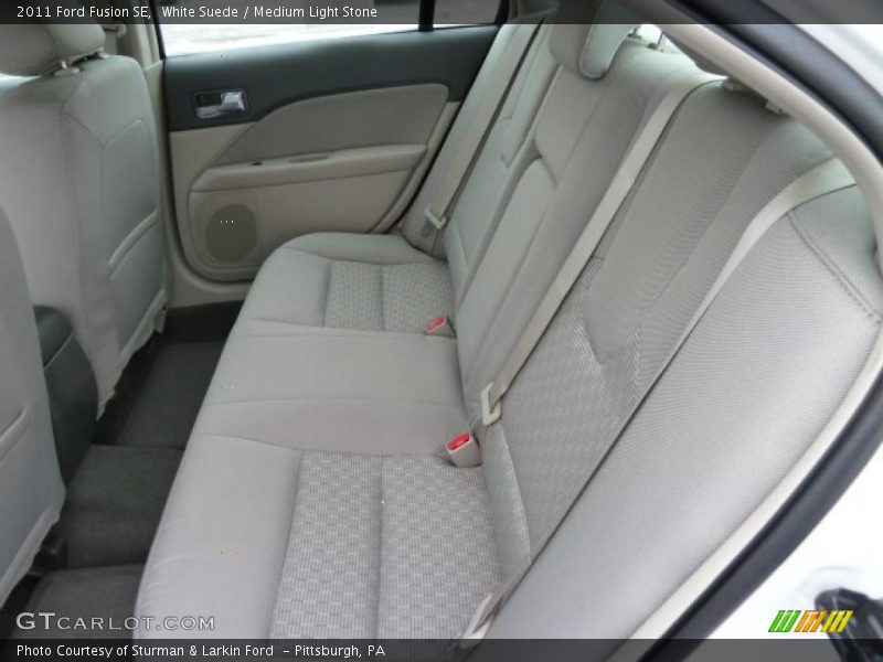 White Suede / Medium Light Stone 2011 Ford Fusion SE
