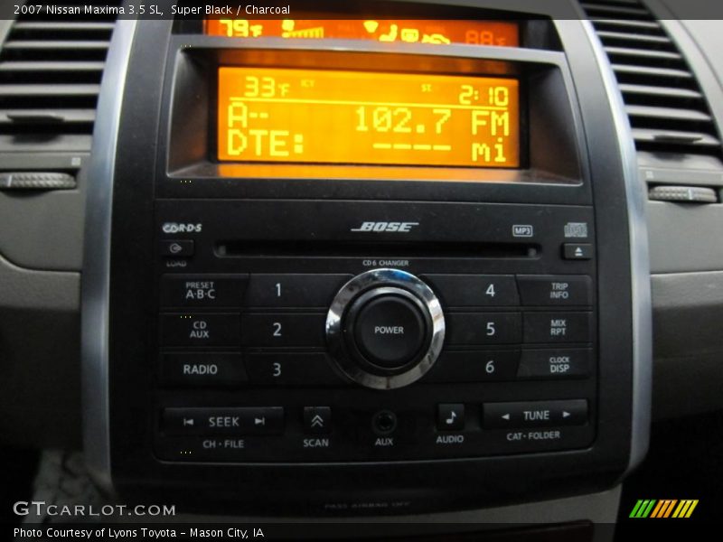 Super Black / Charcoal 2007 Nissan Maxima 3.5 SL