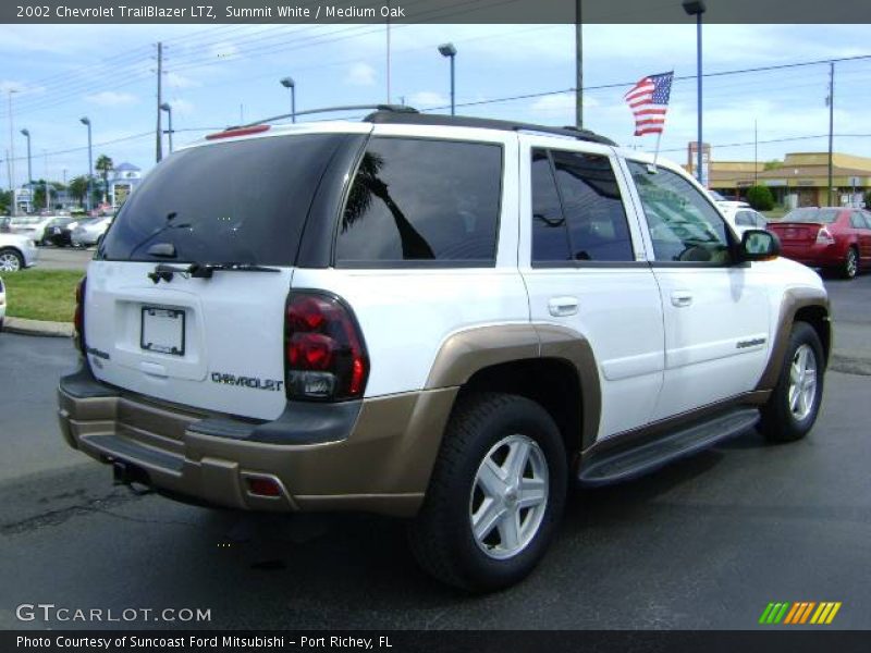 Summit White / Medium Oak 2002 Chevrolet TrailBlazer LTZ