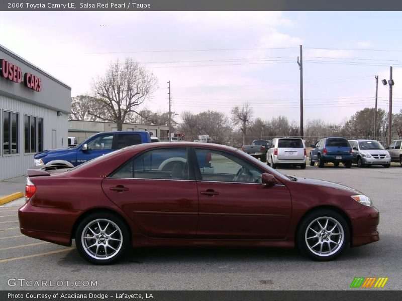Salsa Red Pearl / Taupe 2006 Toyota Camry LE