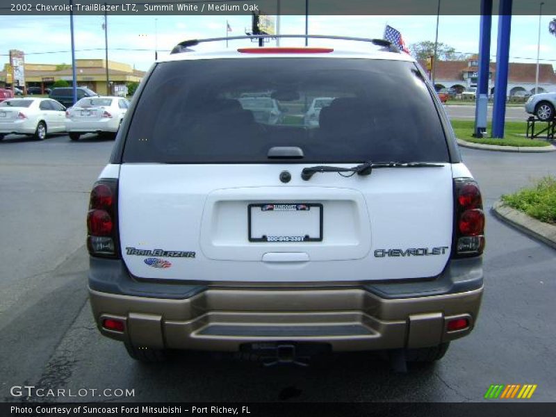 Summit White / Medium Oak 2002 Chevrolet TrailBlazer LTZ