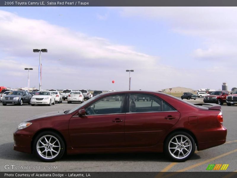 Salsa Red Pearl / Taupe 2006 Toyota Camry LE