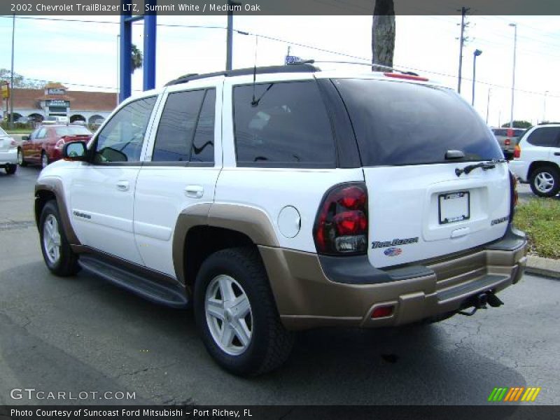 Summit White / Medium Oak 2002 Chevrolet TrailBlazer LTZ