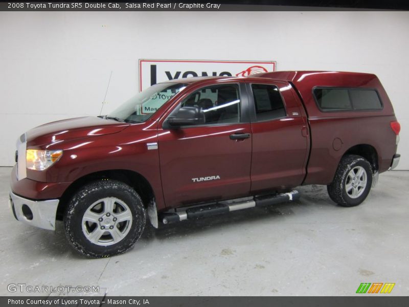 Salsa Red Pearl / Graphite Gray 2008 Toyota Tundra SR5 Double Cab